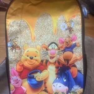 Disney Winnie the Pooh Kids Backpack in Yellow, Orange, Pink, Blue